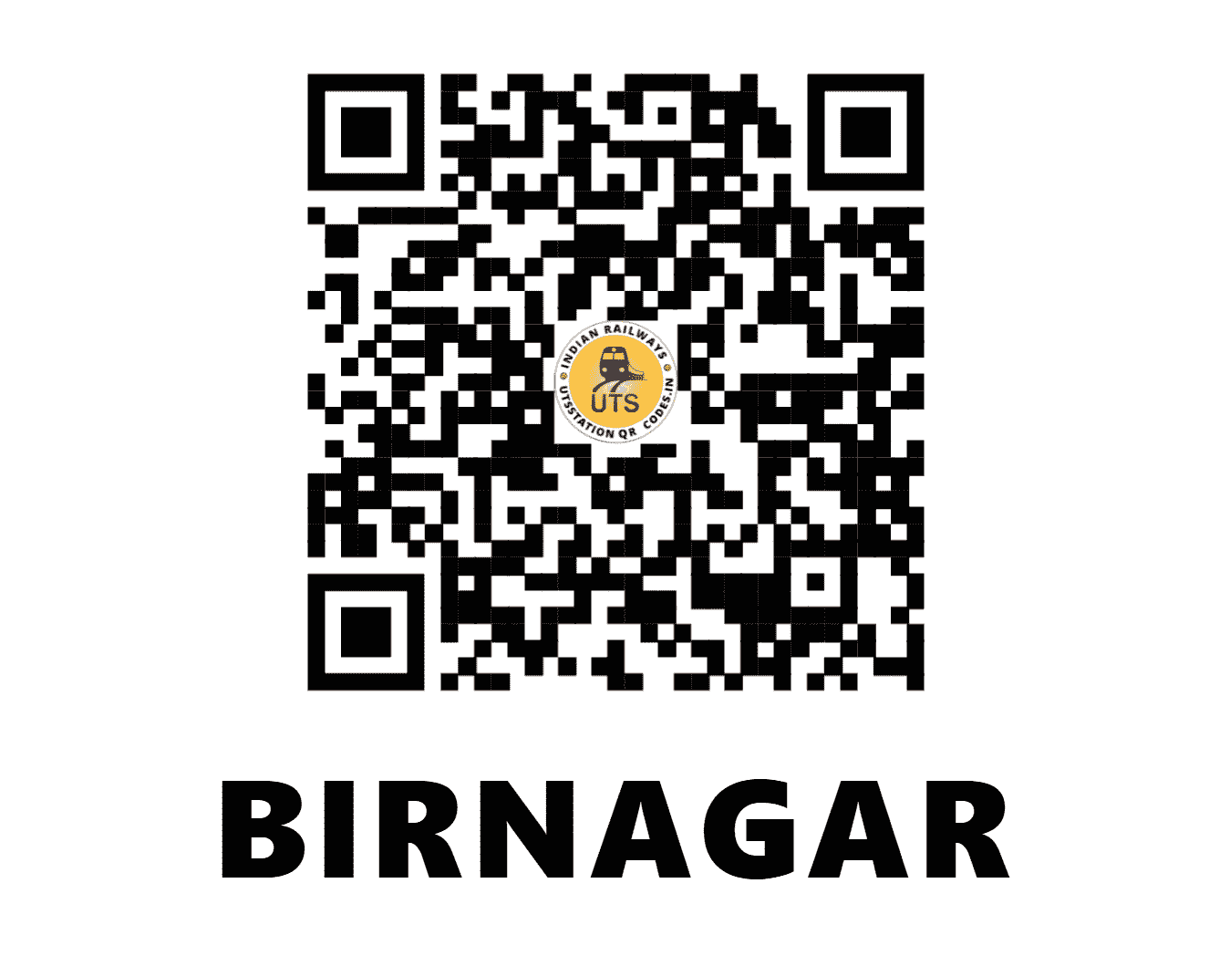 UTS QR Code for BIRNAGAR - BIJ (ER - WEST BENGAL)